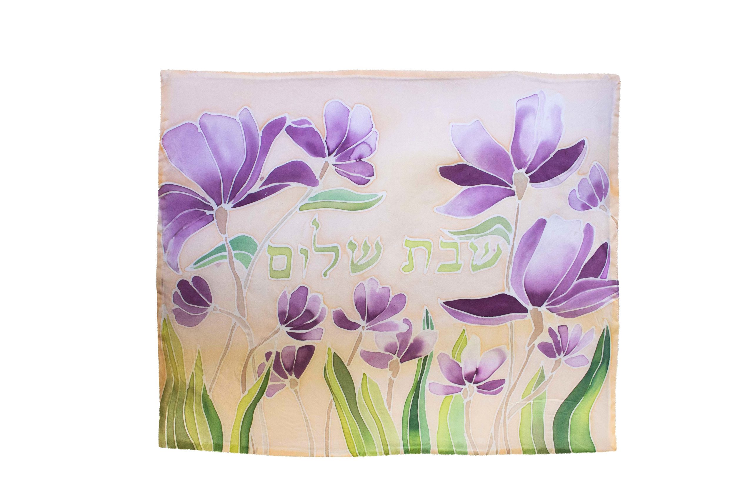Shabbat Blooms challah cover