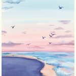 Personalized Baby Name Print Hebrew | Blue Coast Nursery Art